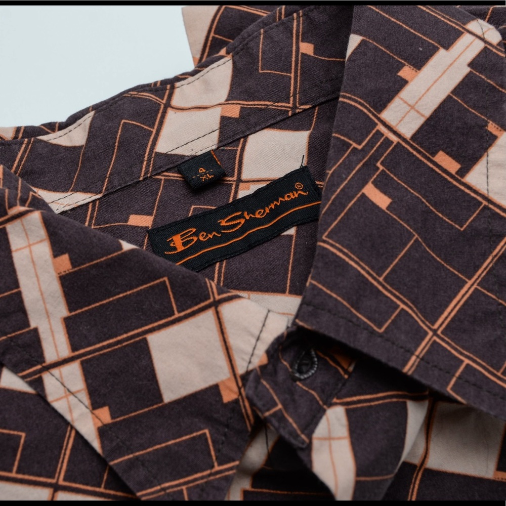 Vintage Retro Pattern Ben Sherman XL